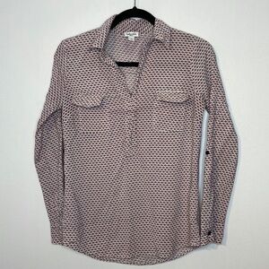 𝅺SPLENDID abstract print viscose blouse